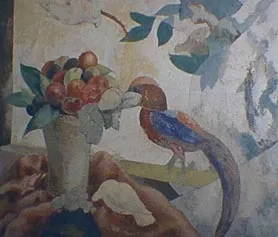Naturaleza muerta (faisán y frutas), by Alfredo Guttero, unspecified, 1917