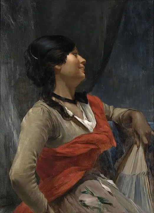 The woman from Seville, by Alfredo Valenzuela Puelma, 1896