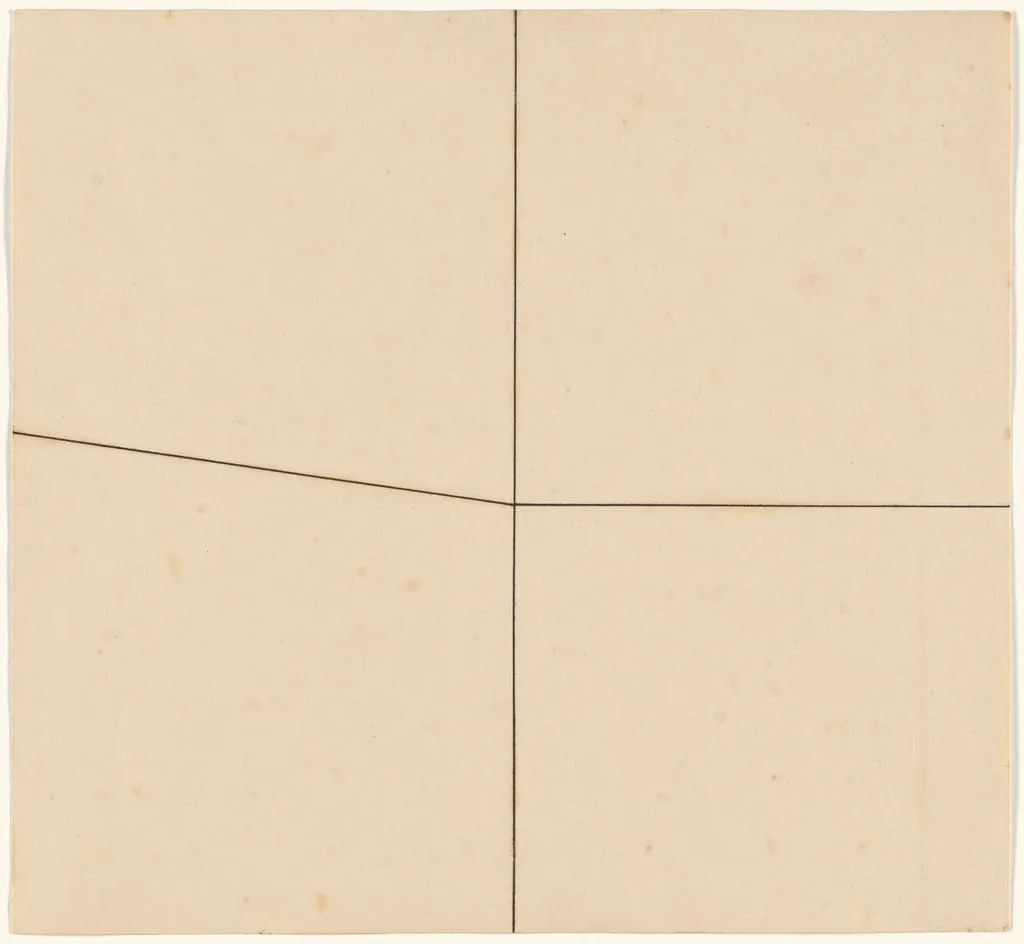 Untitled, by Alfredo Volpi, ink, 1961