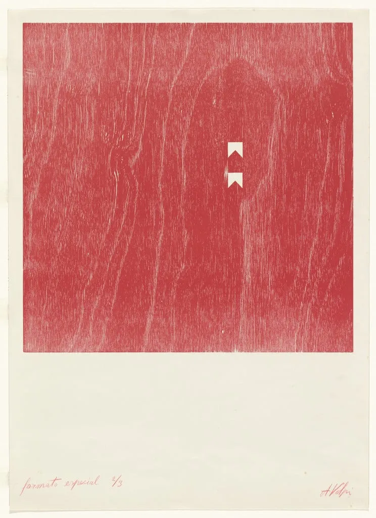 Untitled, by Alfredo Volpi, ink, 1962