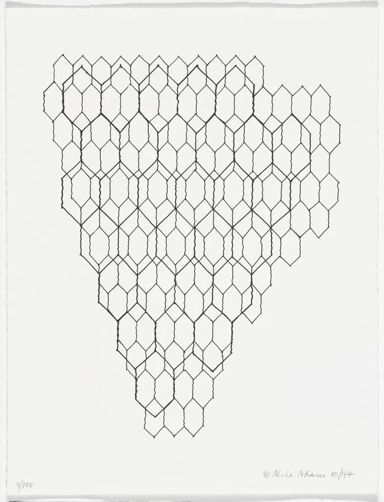 Untitled, by Alice Adams, ink, 1997