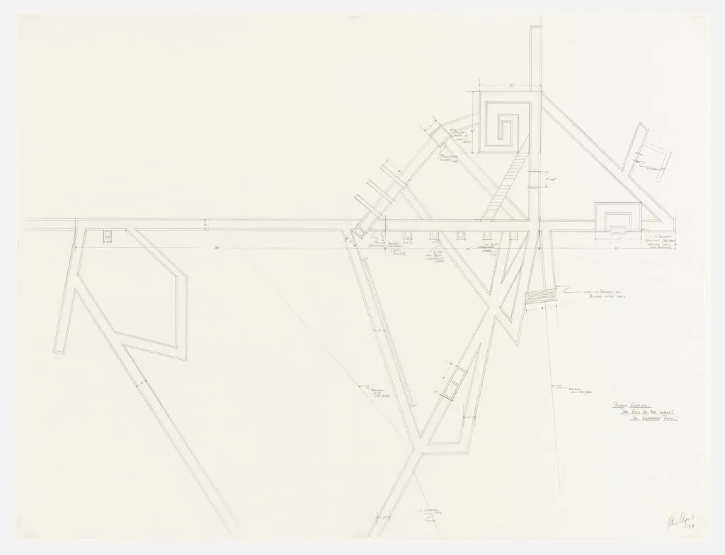 Untitled, by Alice Aycock, graphite, 1978