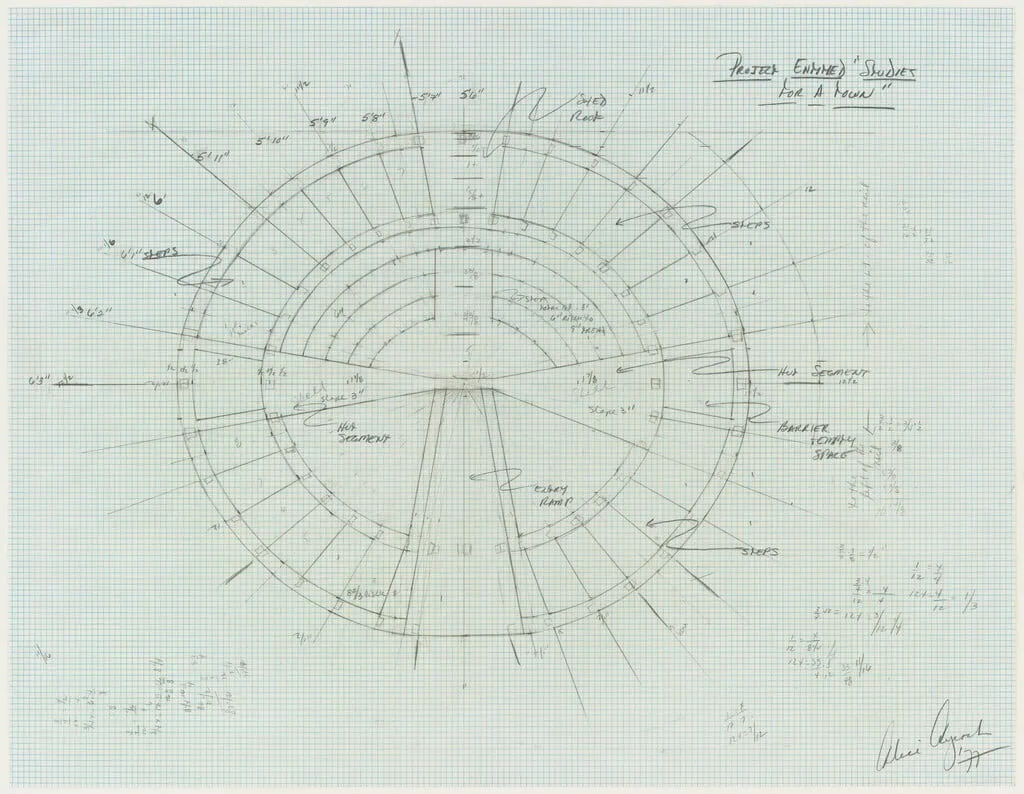 Untitled, by Alice Aycock, graphite, 1977