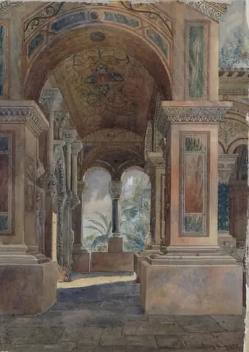 Interior of the Byzantine Court, by Alice Brinsley