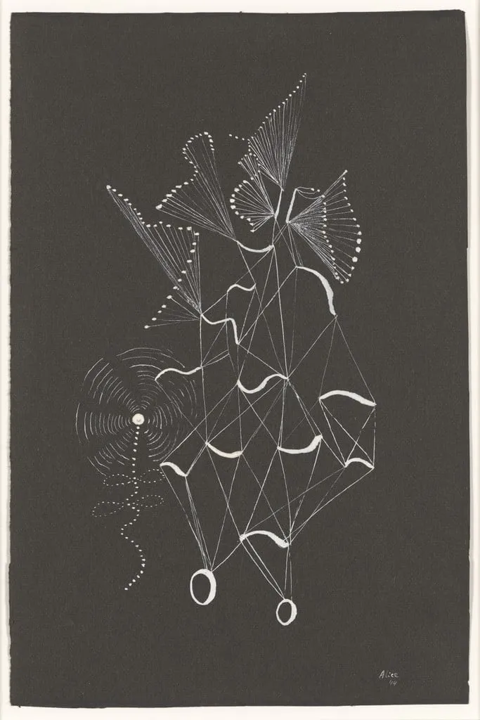 Untitled, by Alice Rahon, gouache, 1944