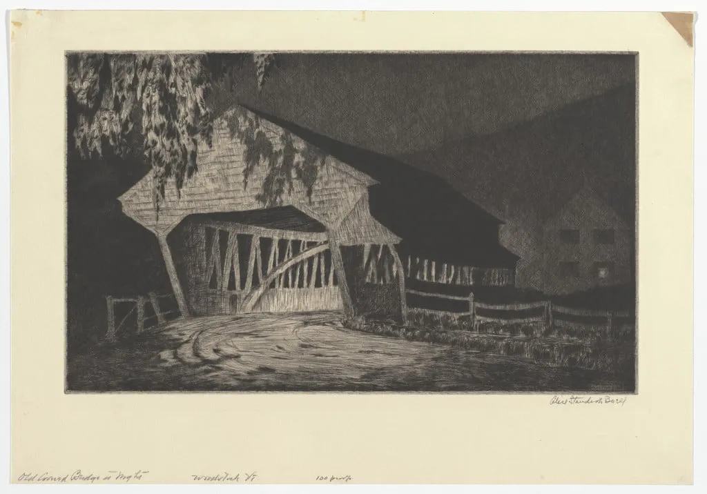 Untitled, by Alice Standish Buell, ink, 1933