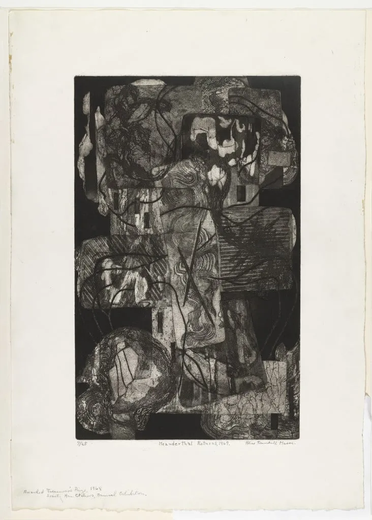 Untitled, by Alice Trumbull Mason, ink, 1947