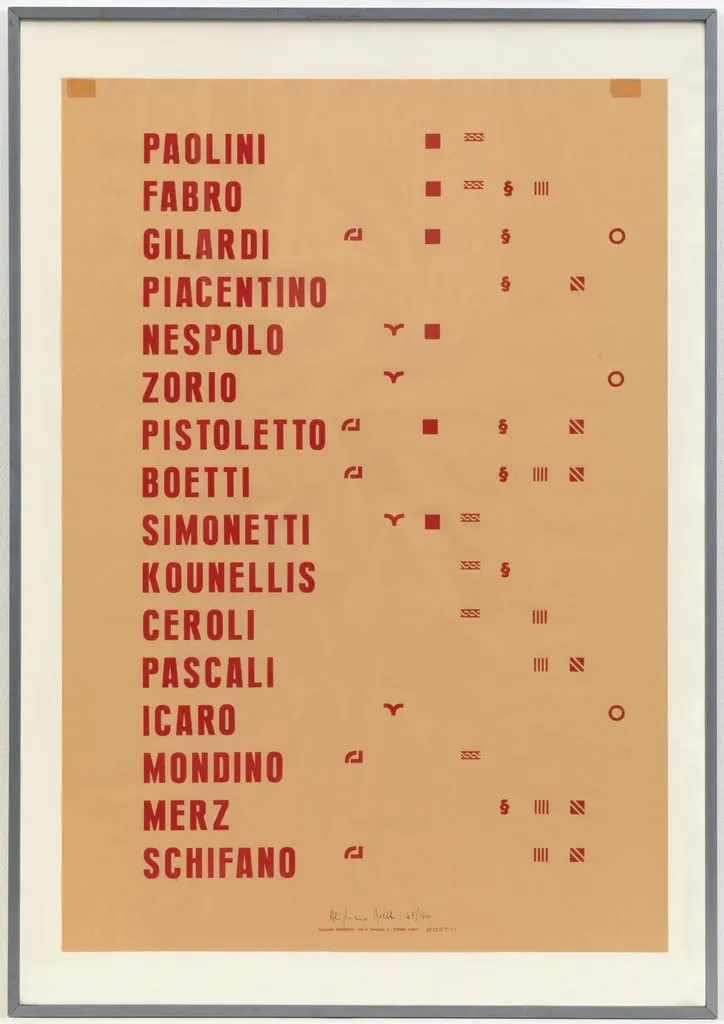 Untitled, by Alighiero Boetti, 1968