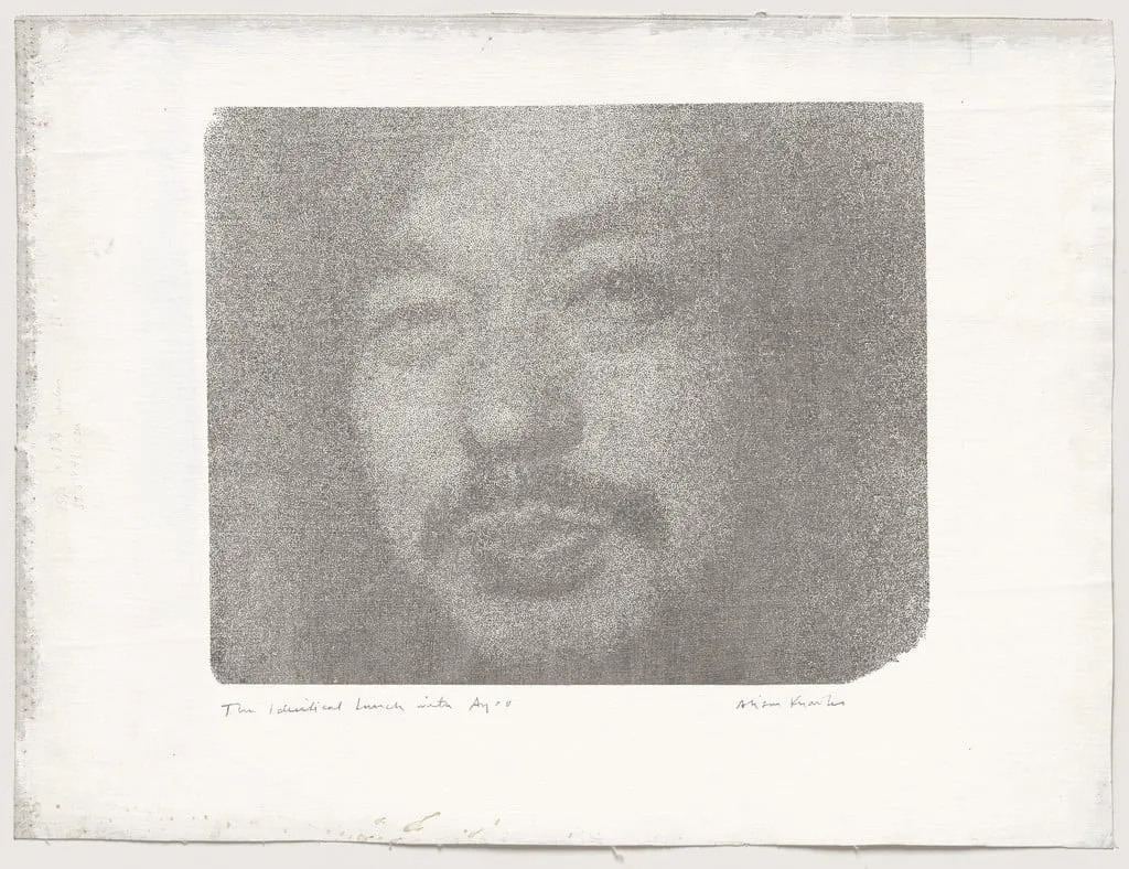 Untitled, by Alison Knowles, ink, 1968