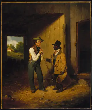 All Talk and No Work, by Francis William Edmonds