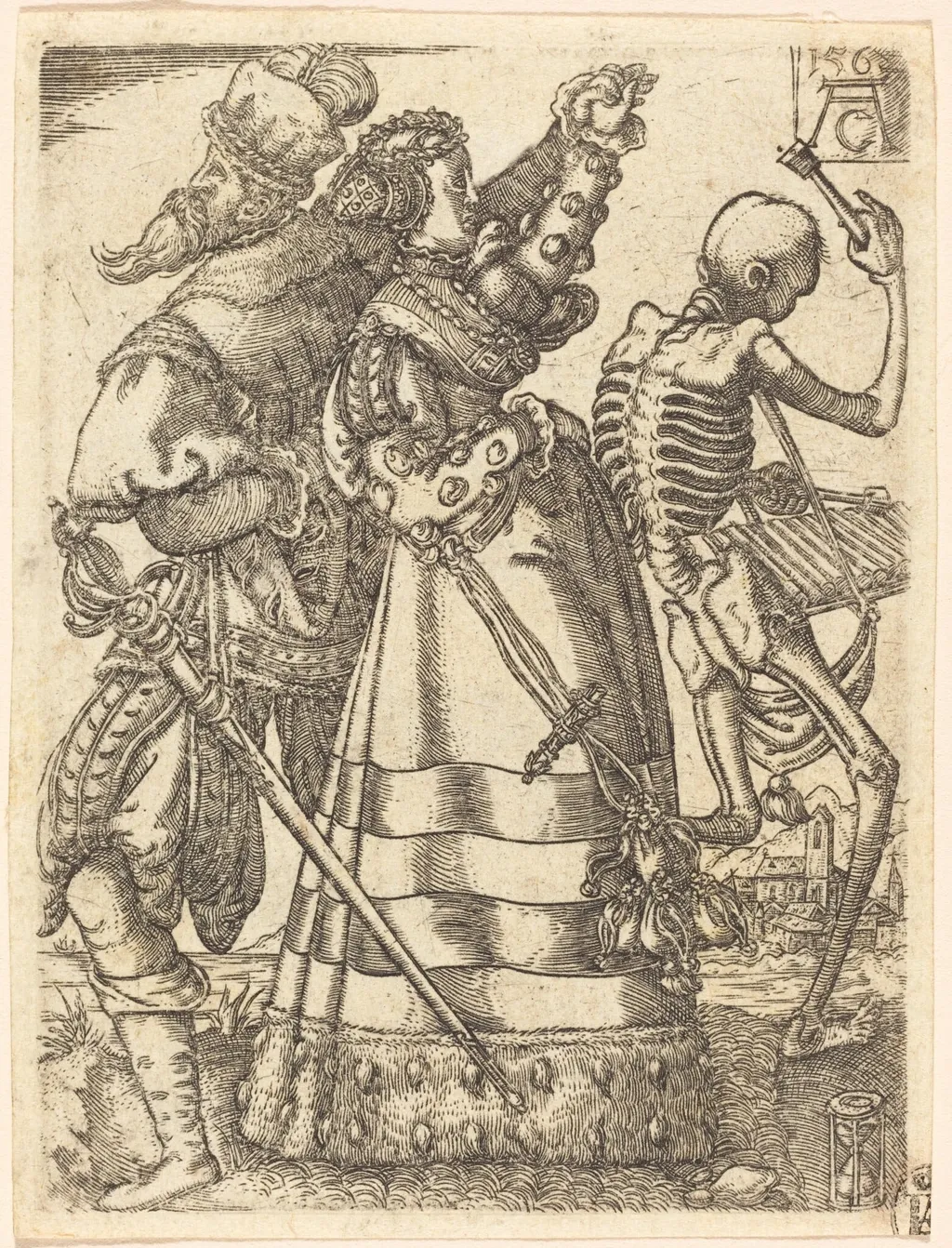 Dance of Death II, by Allaert Claesz, ink