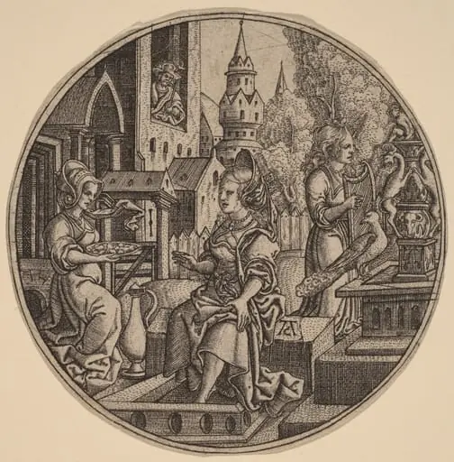 David and Bathsheba, by Allaert Claesz