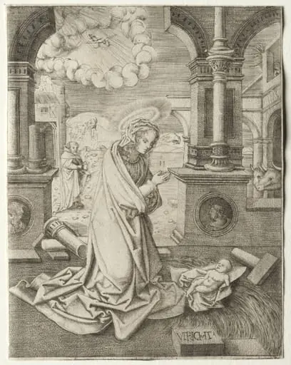 The Nativity, by Allaert Claesz