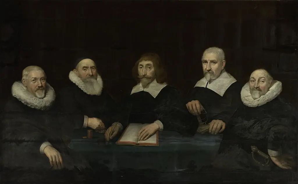 The regents of the Tuchthuis (house of correction) in Middelburg, 1643, by Allaert van Loeninga