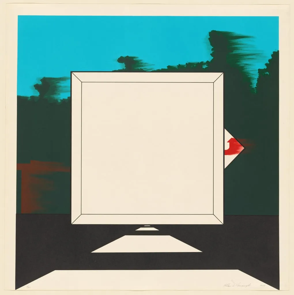 Untitled, by Allan D'Arcangelo, ink, 1966