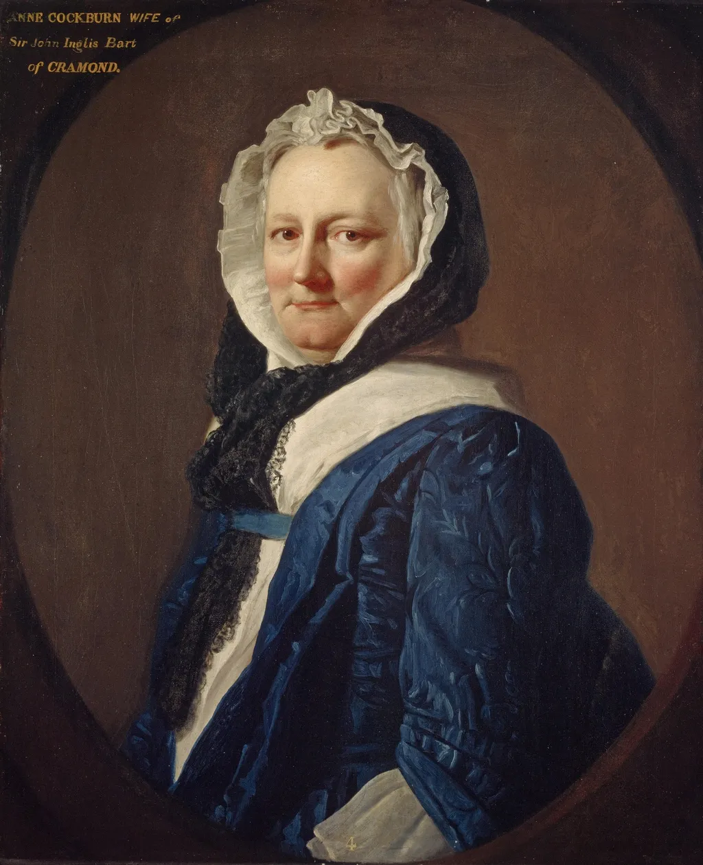 Anne Cockburn, Lady Inglis (died 1772), by Allan Ramsay, oil, 1747