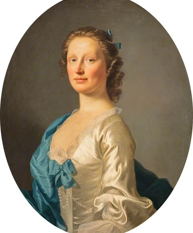 Portrait of a Lady, formerly called Flora Macdonald, by Allan Ramsay, oil, 1752