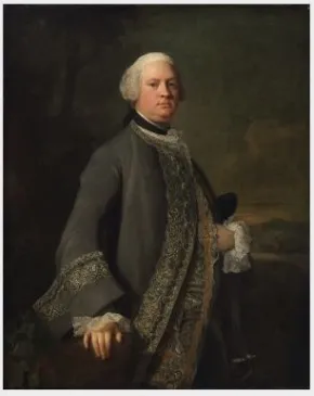 Portrait of Sir John Tyrell, Bt., by Allan Ramsay, oil, 1752