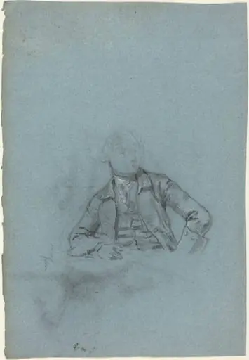 Study of a Seated Man [recto], by Allan Ramsay