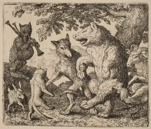 All Rejoice for the Bear and the Wolf, by Allart van Everdingen