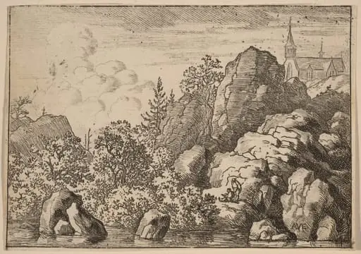 Church on a Hill, by Allart van Everdingen