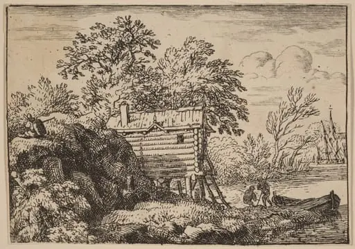 Fisherman's Hut, by Allart van Everdingen