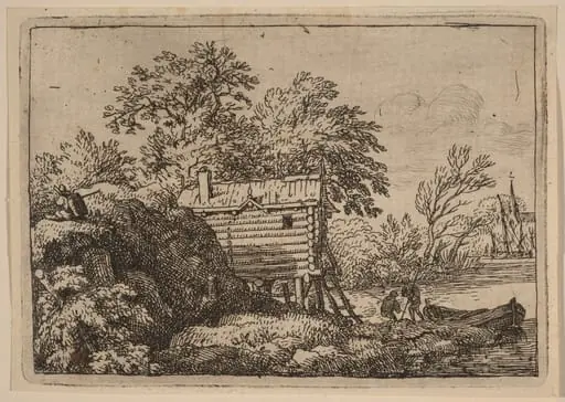 Fisherman's Hut, by Allart van Everdingen