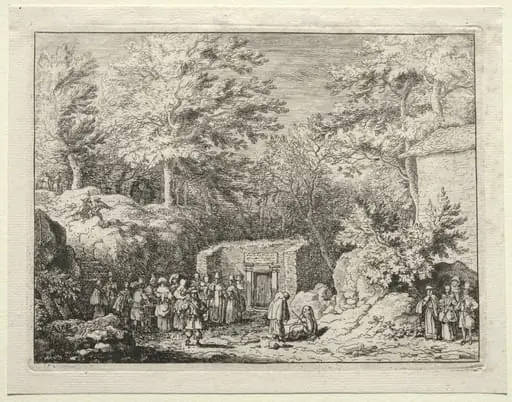 Four Springs in and around Spa: The Fourth Spring, The Spring at Sauvenière, by Allart van Everdingen