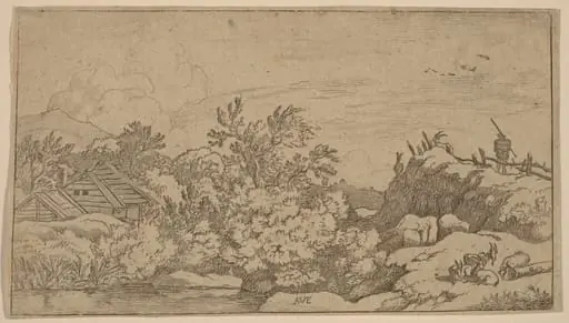 Goat Herd on a Hill, by Allart van Everdingen