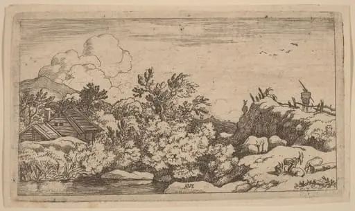 Goat Herd on a Hill, by Allart van Everdingen