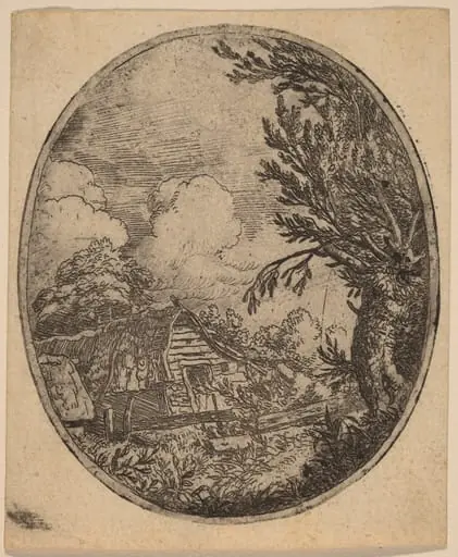 Hamlet between the Trees, by Allart van Everdingen