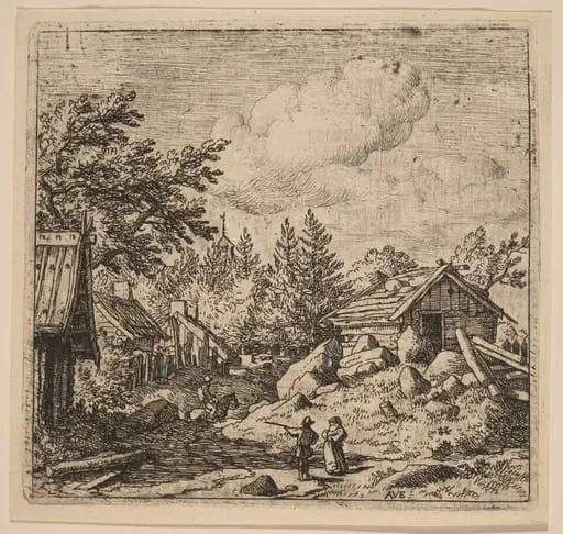 Hamlet on Mountainous Ground, by Allart van Everdingen