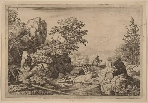 Horseman on a Bridge, by Allart van Everdingen