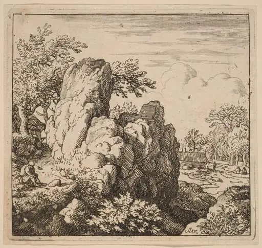 Large Rock, by Allart van Everdingen
