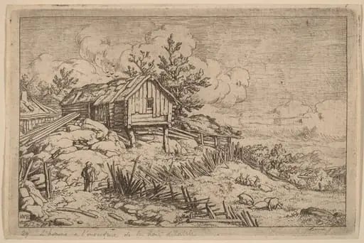Man near Entry of a Ruinous Hedge, by Allart van Everdingen
