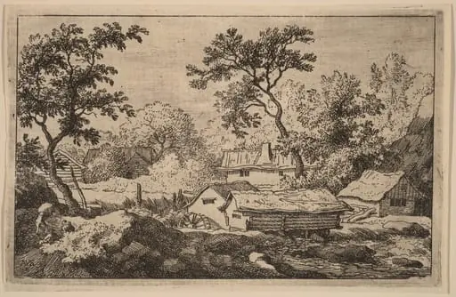Mill below a Waterfall, by Allart van Everdingen