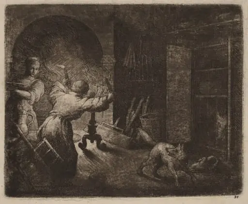 Reynard Steals a Capon from the Pastor, by Allart van Everdingen