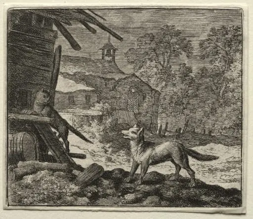 Reynard the Fox: Reynard Deceives the Cat, by Allart van Everdingen