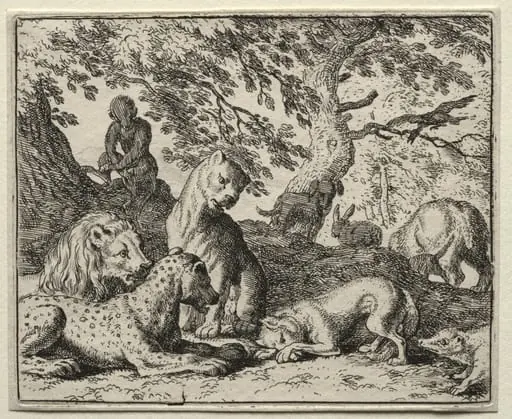 Reynard the Fox: Reynard Describes a False Plot Against the Lion, by Allart van Everdingen