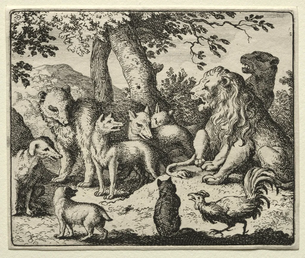 Reynard the Fox: Reynard Exonerates Himself, by Allart van Everdingen, 1662