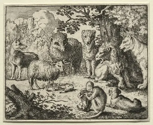 Reynard the Fox:  The Arrival of the Packet, by Allart van Everdingen