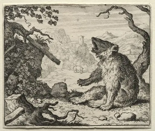 Reynard the Fox:  The Bear Calls Reynard to Court, by Allart van Everdingen
