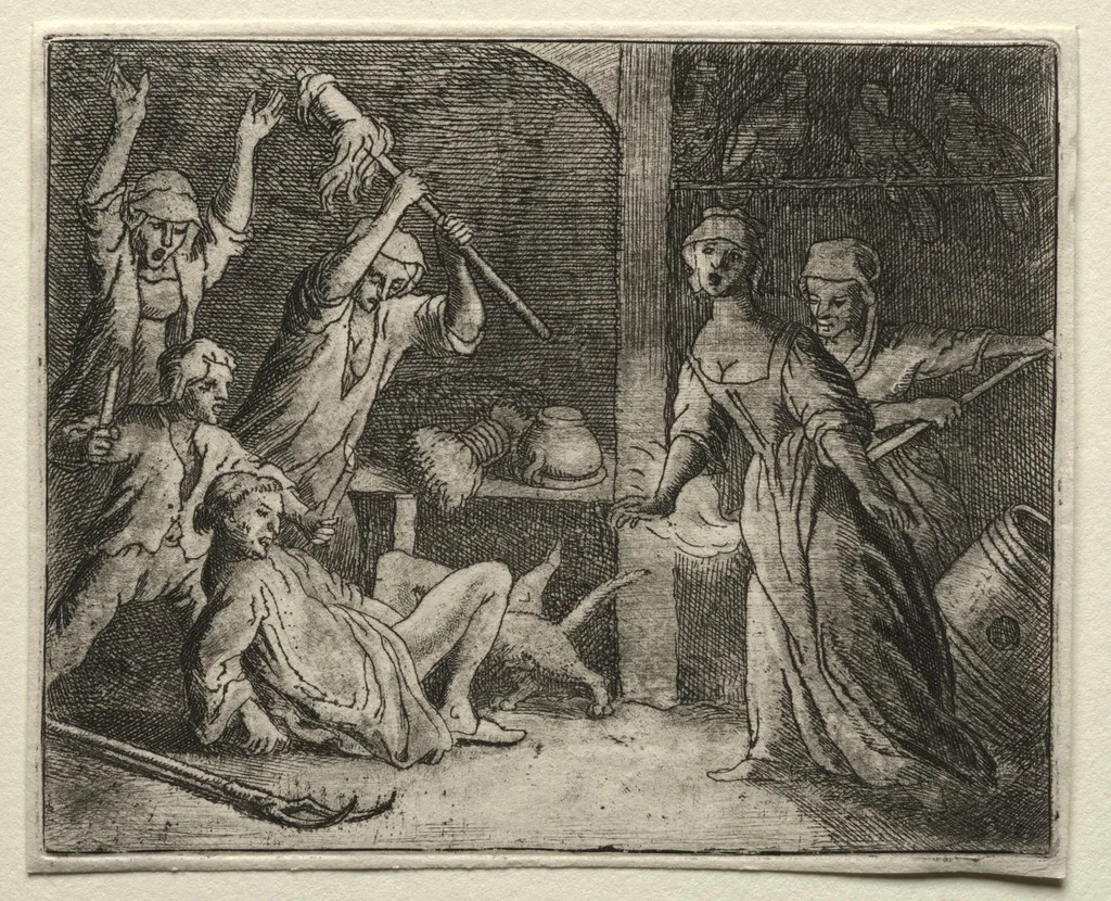 Reynard the Fox: The Cat is Trapped, by Allart van Everdingen, 1662