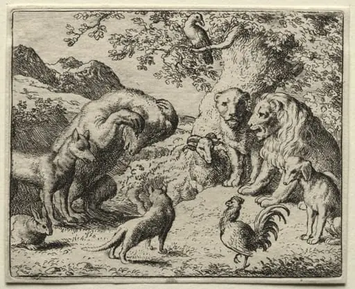 Reynard the Fox: The Complaint of the Bear, by Allart van Everdingen