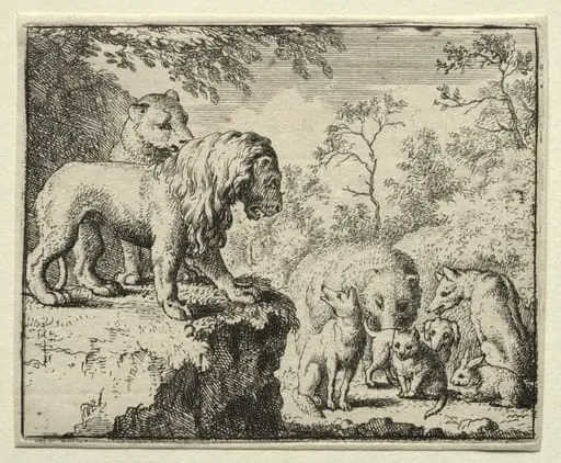Reynard the Fox: The Pardon of Reynard, by Allart van Everdingen