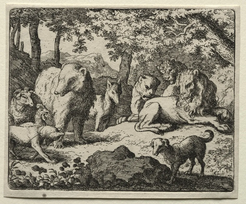 Reynard the Fox: The Suspension of the Sentence, by Allart van Everdingen, 1662