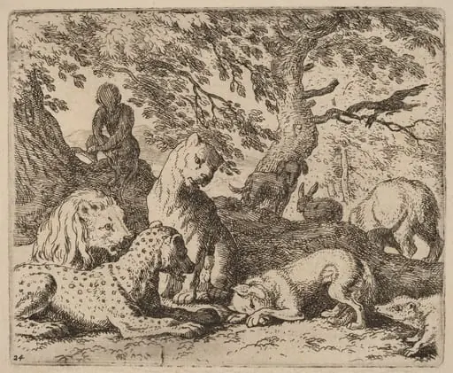Reynard Winds His Tale and Wrongs His Father, by Allart van Everdingen