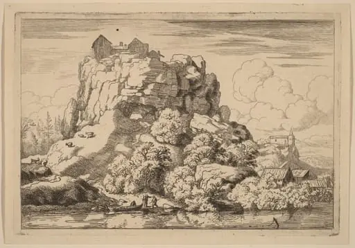 River at the Foot of a High Rock, by Allart van Everdingen