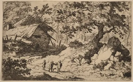 Ruinous Cottage, by Allart van Everdingen