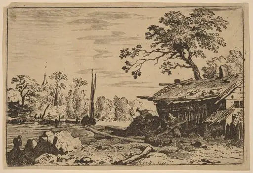 Ruinous Hut, by Allart van Everdingen